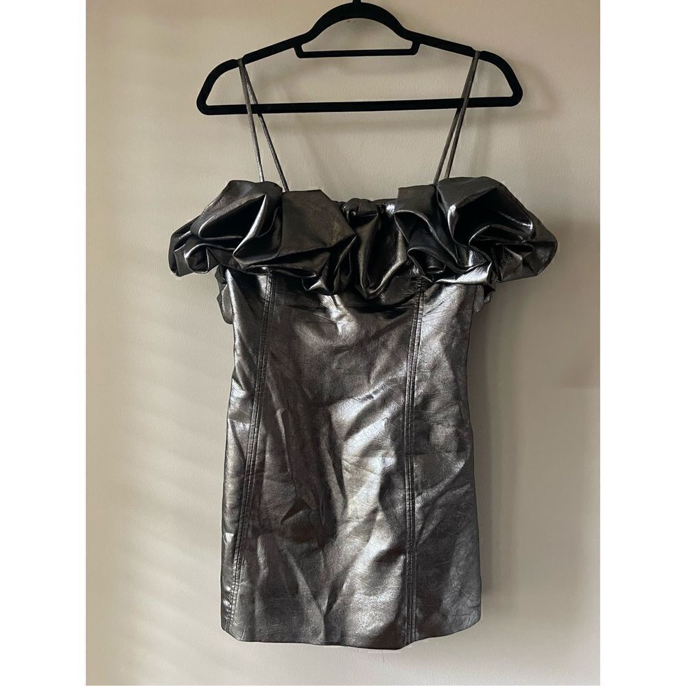 Zara Voluminous Short Dress Size Small - Picture 7 of 9
